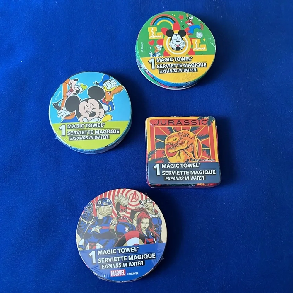Magic Towel Set with Disney and Marvel Designs